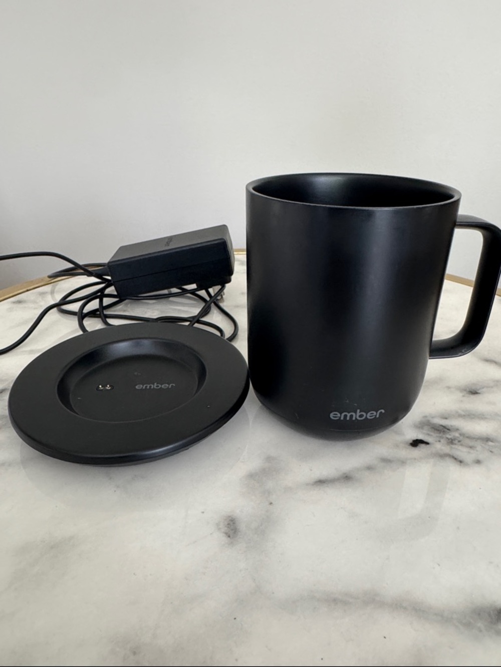 Ember Black Temperature Control Mug with Charging Coaster